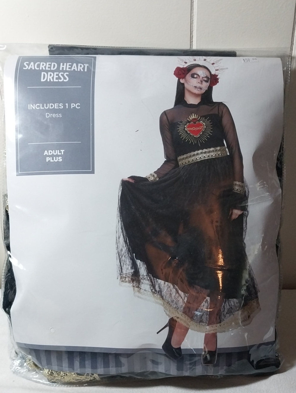 Scared Heart Dress Costume Women's Adult S/M NEW